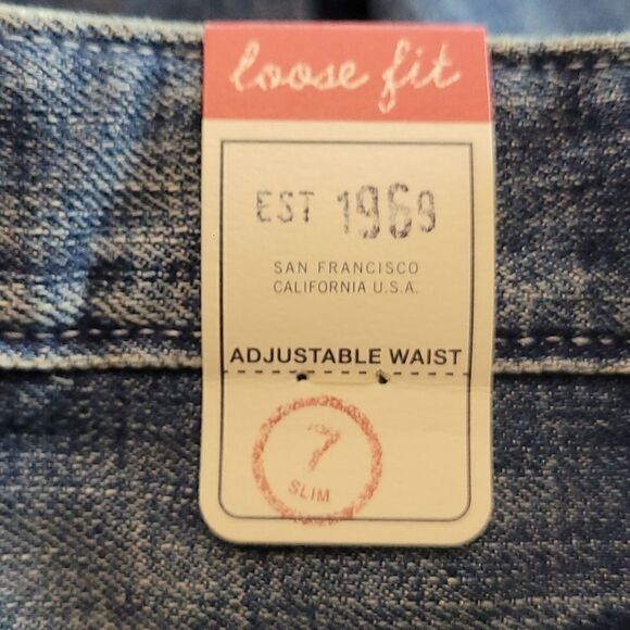 GAP DEMIN Girls Distressed Jeans Size 7 Slim - Picture 12 of 13